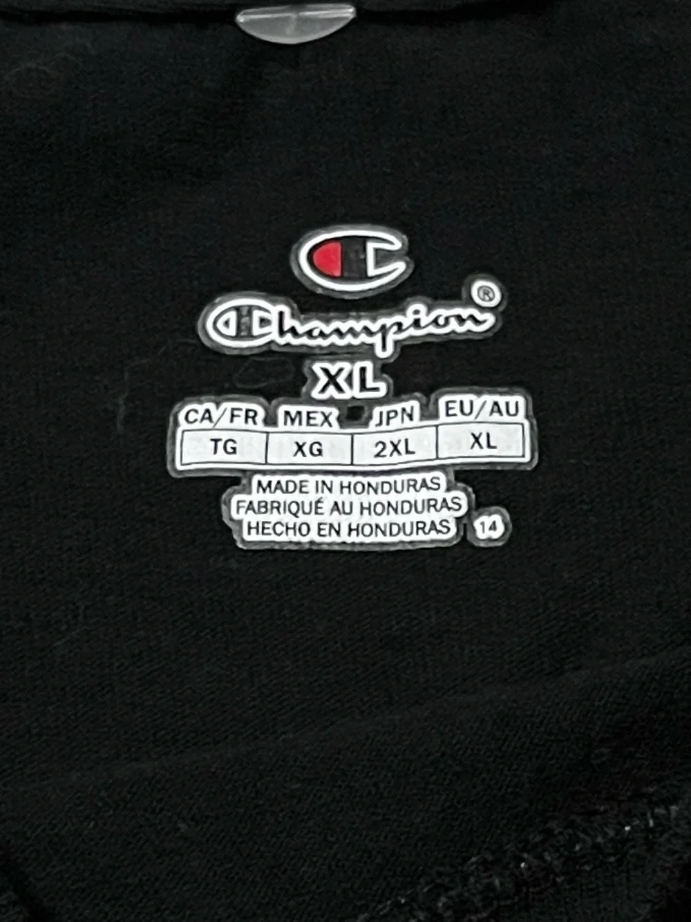 Champion Black T-Shirt with Gold/Green/White Arch Logo - XL - Picture 5 of 6